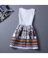 Brand New Printing Sleeveless Casual Dresses